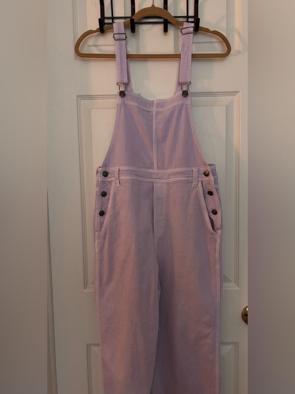 aerie Lavender Denim Overalls